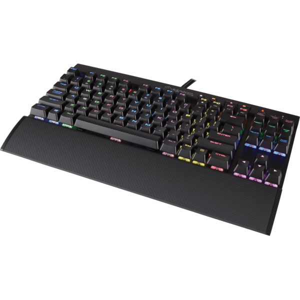 Tastatura Corsair K65 RGB Rapidfire, USB, Layout EU, Negru
