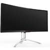 Monitor LED AOC AG352QCX, 35.0'' QHD, 4ms, Ecran curbat, Negru/Argintiu