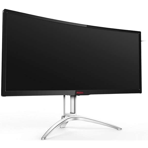 Monitor LED AOC AG352QCX, 35.0'' QHD, 4ms, Ecran curbat, Negru/Argintiu