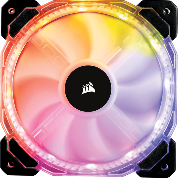 Ventilator PC Corsair HD140 RGB LED High Performance 140mm PWM Fan, Dual Pack