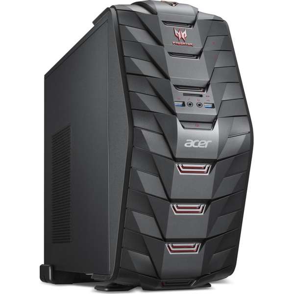 Sistem Brand Acer Aspire Predator G3-710, Core i5-7400 3.0GHz, 16GB DDR4, 1TB HDD + 256GB SSD, GeForce GTX 1050 Ti 4GB, FreeDOS, Negru