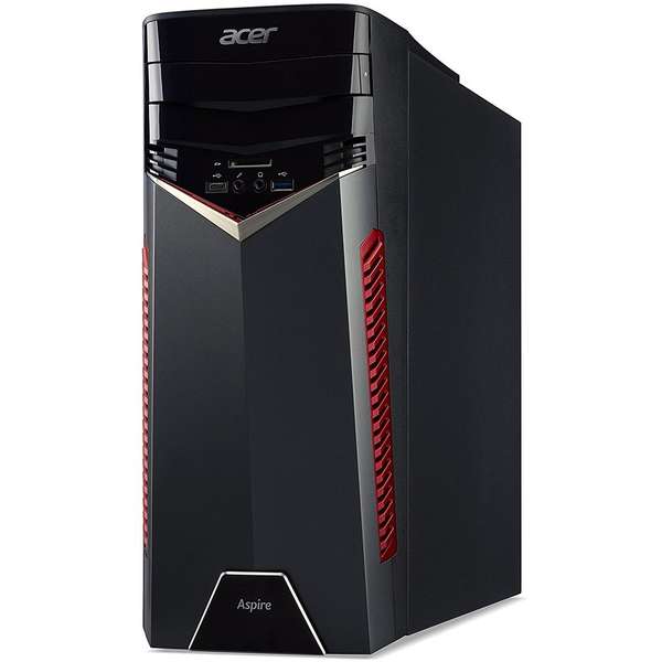 Sistem Brand Acer Aspire GX-781, Core i7-7700 3.6GHz, 8GB DDR4, 1TB HDD + 128GB SSD, GeForce GTX 1060 3GB, FreeDOS, Negru