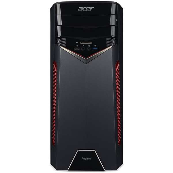 Sistem Brand Acer Aspire GX-781, Core i7-7700 3.6GHz, 8GB DDR4, 1TB HDD + 128GB SSD, GeForce GTX 1060 3GB, FreeDOS, Negru