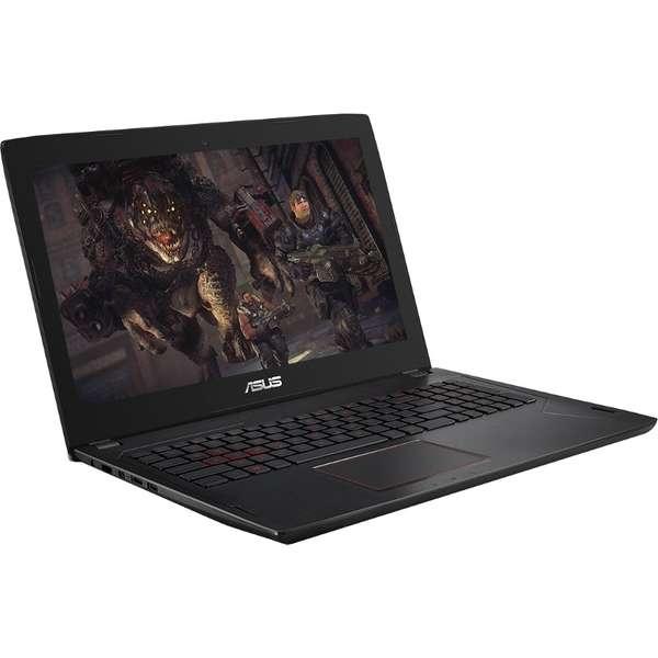 Laptop Asus FX502VM-FY244, 15.6'' FHD, Core i7-7700HQ 2.8GHz, 12GB DDR4, 1TB HDD, GeForce GTX 1060 3GB, Endless OS, Negru