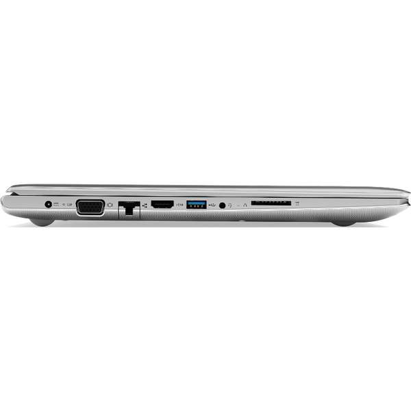 Laptop Lenovo IdeaPad 510-15, 15.6'' FHD, Core i5-7200U 2.5GHz, 8GB DDR4, 1TB HDD, GeForce 940MX 4GB, FreeDOS, Argintiu