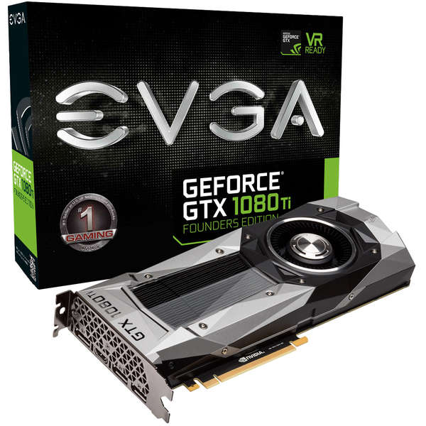 Placa video EVGA GeForce GTX 1080 Ti Founders Edition, 11GB GDDR5X, 352 biti