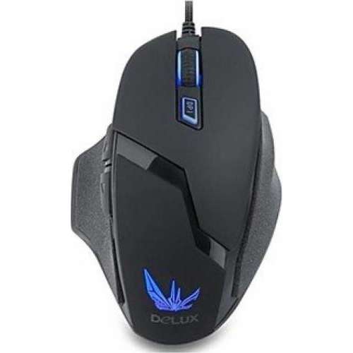 Mouse gaming Delux M612, USB, Optic, 4000dpi, Negru