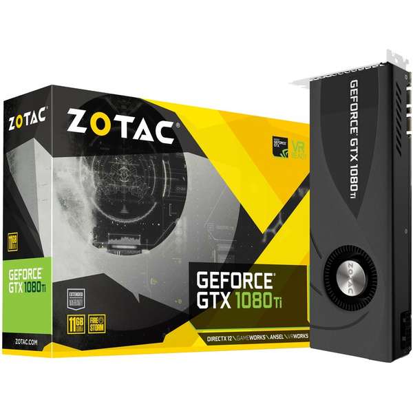 Placa video Zotac GeForce GTX 1080 Ti Blower, 11GB GDDR5X, 352 biti
