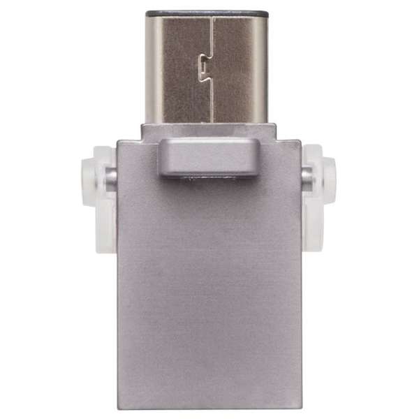 Memorie USB Kingston DataTraveler microDuo 3C, 128GB, USB 3.1/USB Type-C, Argintiu
