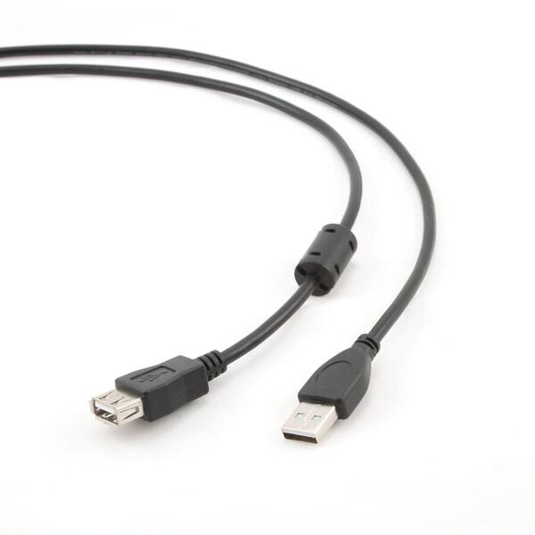 Cablu USB Cablu USB2.0 A - B, 1.8m, bulk, Gembird CCF-USB2-AMBM-6, Conectori Auriti, Miez ferita