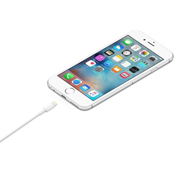 Apple Lightning USB pentru iPhone/iPod, MD818ZM/A, Alb