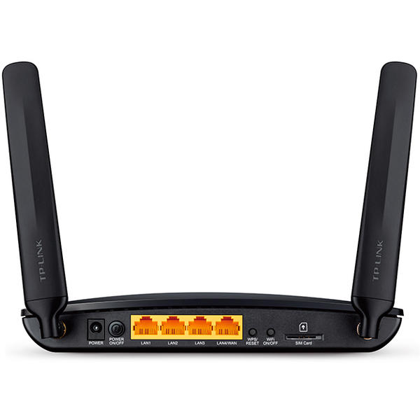 Router Wireless TP-LINK TL-MR6400, 300Mbps, 3 Lan, 1 x WAN, 4G LTE, 2 antene