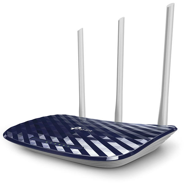 Router Wireless TP-LINK Archer C20, 433 + 300Mbps, 4 x LAN, 1 x WAN, 3 antene