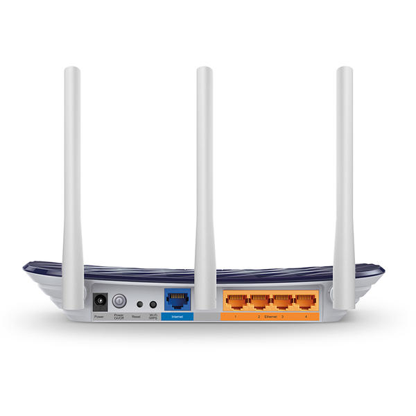 Router Wireless TP-LINK Archer C20, 433 + 300Mbps, 4 x LAN, 1 x WAN, 3 antene