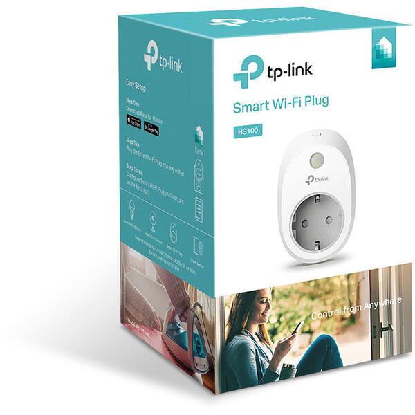 Priza cu Protectie TP-LINK HS100 Smart Plug Wi-fi