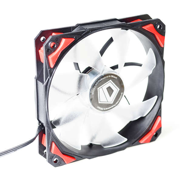 Ventilator PC ID-Cooling PL-12025-R Red LED PWM, 120mm