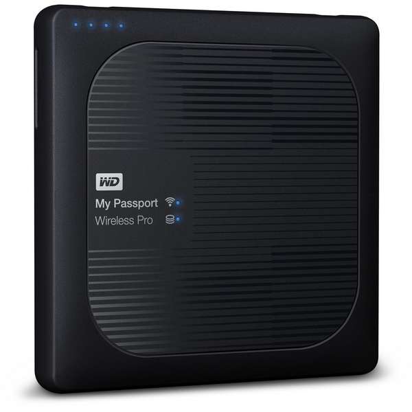 Hard Disk Extern WD My Passport Wireless Pro, 3TB, USB 3.0/Wi-Fi, Negru