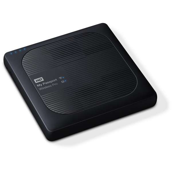 Hard Disk Extern WD My Passport Wireless Pro, 3TB, USB 3.0/Wi-Fi, Negru