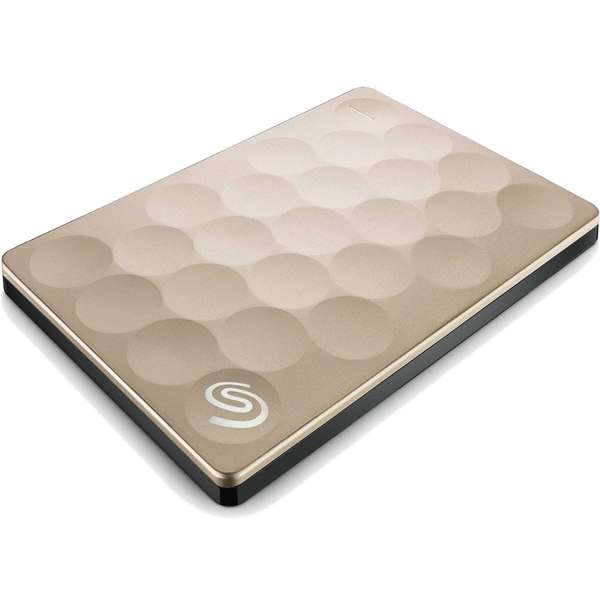 Hard Disk Extern Seagate Backup Plus Ultra Slim Gold, 1TB, USB 3.0, Auriu