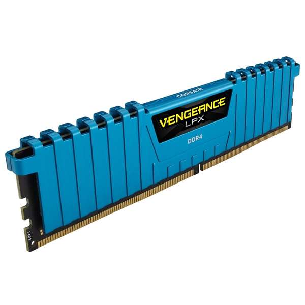 Memorie Corsair Vengeance LPX Blue, 16GB, DDR4, 2133MHz, CL13, 1.2V, Kit Quad Channel