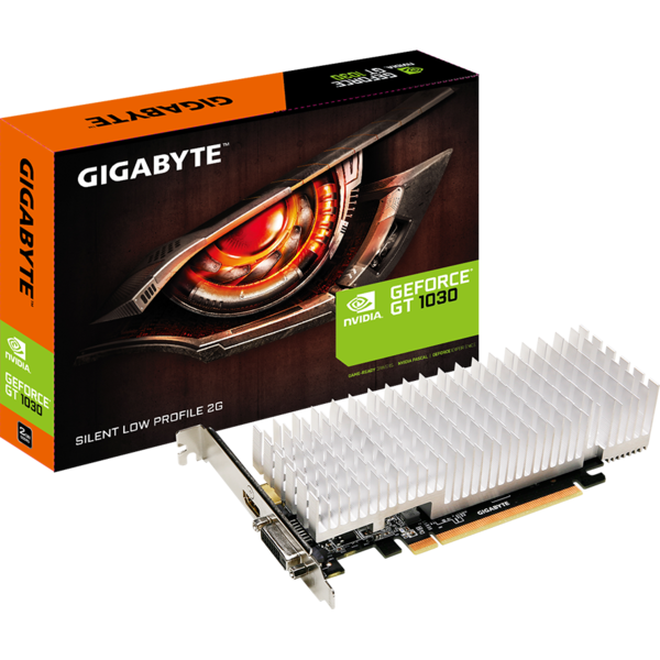 Placa video Gigabyte GeForce GT 1030 Silent Low Profile, 2GB GDDR5, 64 biti