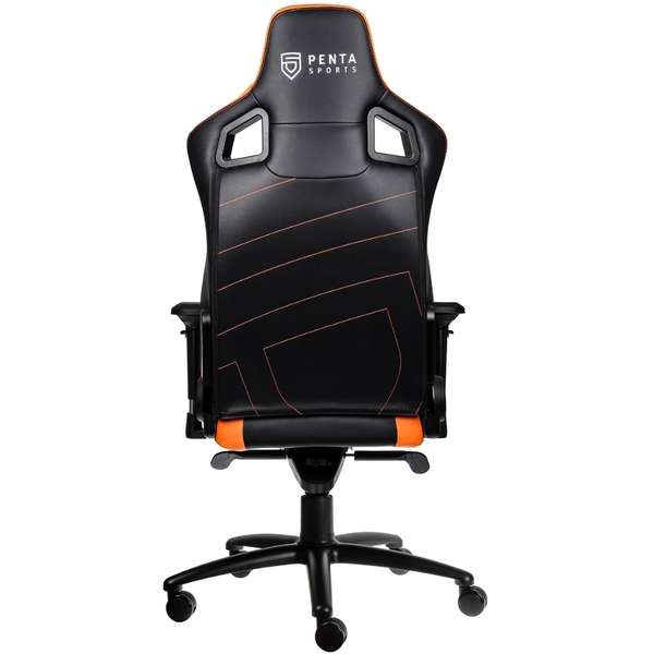 Scaun Gaming NobleChairs Epic Penta Sport Edition, Negru/Portocaliu