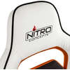 Scaun Gaming Nitro Concepts E220 Evo, Alb/Portocaliu