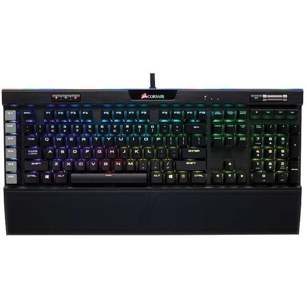 Tastatura gaming Corsair K95 RGB PLATINUM, USB, Layout NA, Cherry MX Speed, Negru