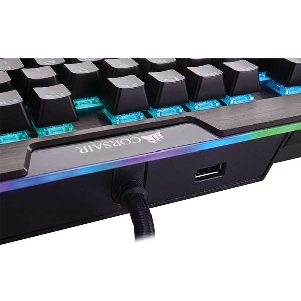 Tastatura gaming Corsair K95 RGB PLATINUM, USB, Layout NA, Cherry MX Speed, Negru