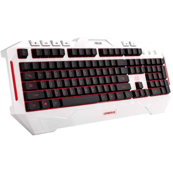 Tastatura gaming Asus Cerberus Arctic, USB, Alb