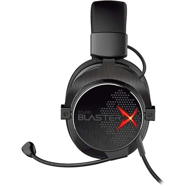 Casti gaming Creative Sound BlasterX H7, Jack 3.5mm/USB, Negru