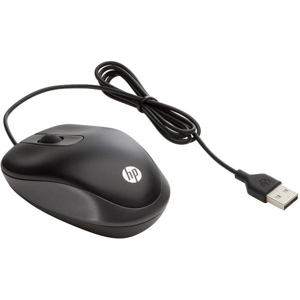 Mouse HP Travel, USB, Optic, 1000dpi, Negru/Gri