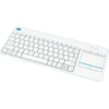 Tastatura Logitech Touch K400 Plus, Wireless, USB, Layout DE, Alb