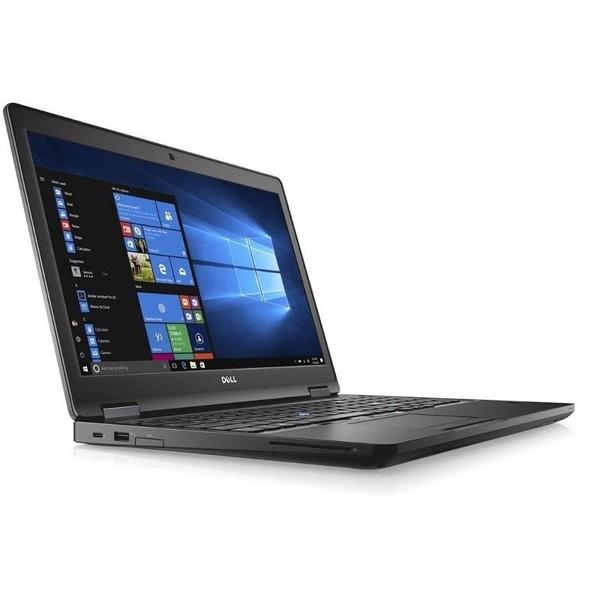 Laptop Dell Latitude 5580, 15.6'' FHD, Core i5-7440HQ 2.8GHz, 8GB DDR4, 256GB SSD, Intel HD 630, FingerPrint Reader, Win 10 Pro 64bit, Negru