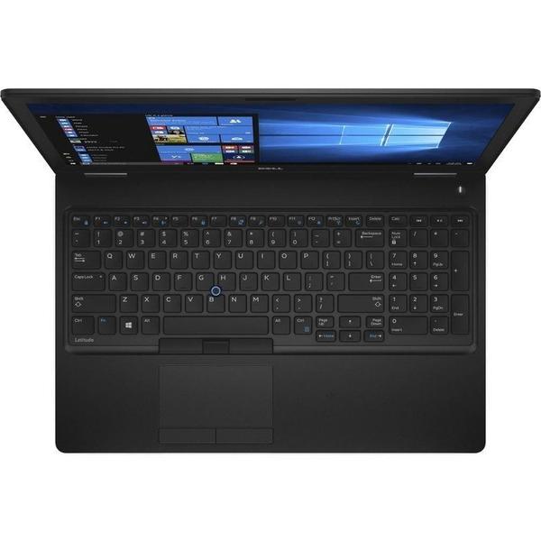 Laptop Dell Latitude 5580, 15.6'' FHD, Core i7-7600U 2.8GHz, 16GB DDR4, 256GB SSD, GeForce 930MX 2GB, FingerPrint Reader, Win 10 Pro 64bit, Negru
