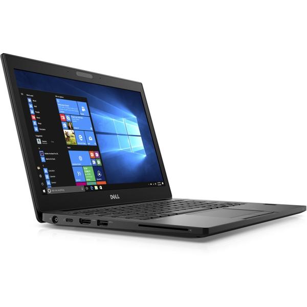 Laptop Dell Latitude 7280, 12.5'' FHD, Core i7-7600U 2.8GHz, 8GB DDR4, 256GB SSD, Intel HD 620, FingerPrint Reader, Win 10 Pro 64bit, Negru