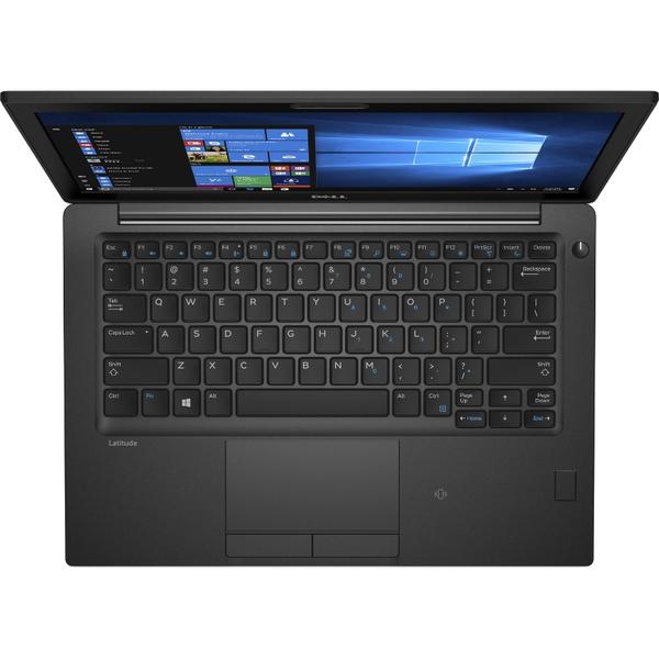 Laptop Dell Latitude 7280, 12.5'' FHD, Core i7-7600U 2.8GHz, 8GB DDR4, 256GB SSD, Intel HD 620, FingerPrint Reader, Win 10 Pro 64bit, Negru