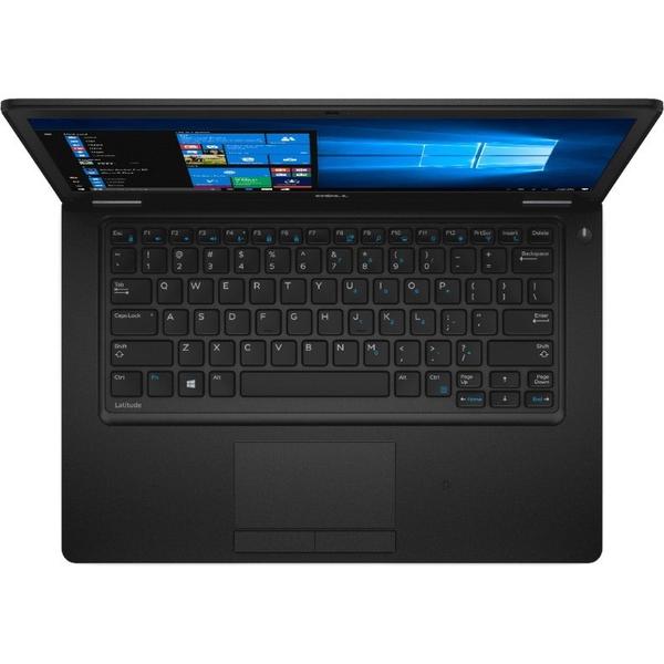 Laptop Dell Latitude 5480, 14.0'' FHD, Core i7-7600U 2.8GHz, 8GB DDR4, 256GB SSD, Intel HD 620, FingerPrint Reader, Win 10 Pro 64bit, Negru