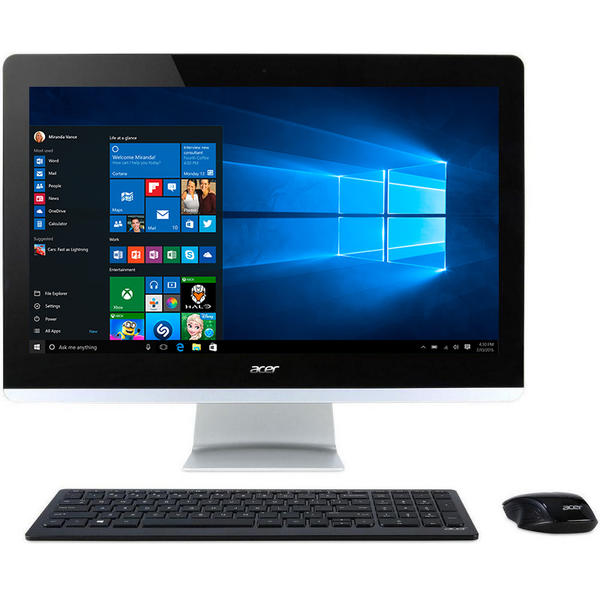All in One PC Acer Aspire Z3-705, 21.5'' FHD Touch, Core i3-5005U 2.0GHz, 4GB DDR3, 1TB HDD, Intel HD 5500, Win 10 Home 64bit, Negru