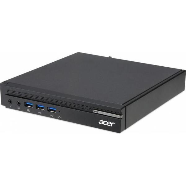 Mini PC Acer Vertiton VN4640G Barebone, Core i3-6100T 3.2GHz, DDR4, HDD, Intel HD 530, FreeDOS, Negru