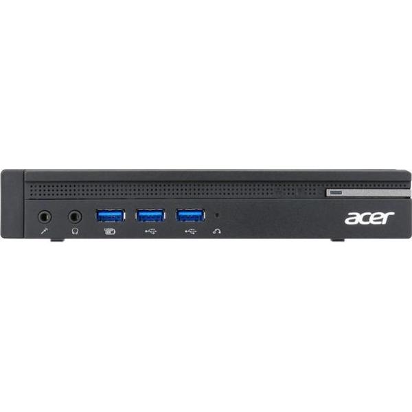 Mini PC Acer Vertiton VN4640G Barebone, Core i3-6100T 3.2GHz, DDR4, HDD, Intel HD 530, FreeDOS, Negru