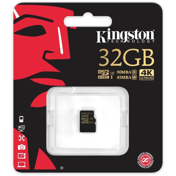 Card Memorie Kingston Micro SDHC, 32GB, Clasa 10, UHS-I U3