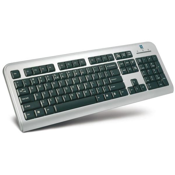 Tastatura A4Tech Slim Sun, USB, Layout US, Negru/Argintiu