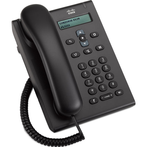 Telefon VoIP Cisco Unified SIP Phone 3905, Standard Handset SIP, Charcoal