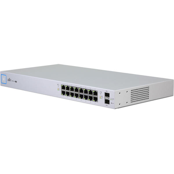 Switch Ubiquiti UniFi US-16-150W, 16x 10/100/1000Mbps, 2x SFP Gigabit, PoE, Management