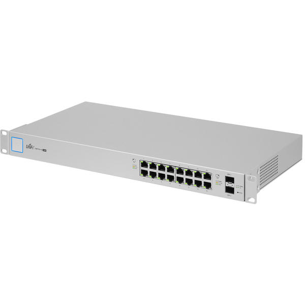 Switch Ubiquiti UniFi US-16-150W, 16x 10/100/1000Mbps, 2x SFP Gigabit, PoE, Management