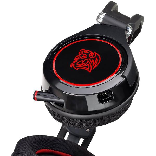 Casti gaming Thermaltake Tt eSPORTS CRONOS AD, Jack 3.5mm, Negru/Rosu