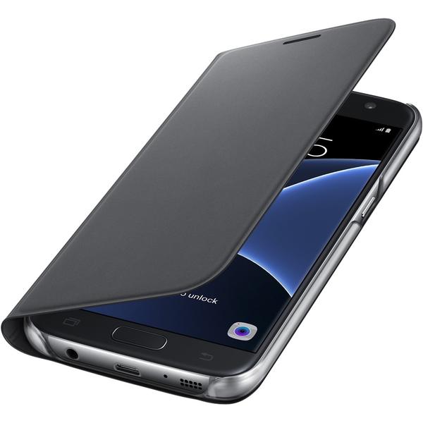 Husa Samsung Flip Wallet pentru Galaxy S7 (G930), Negru