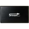Rack Inter-Tech SinanPower GD-25621-S3, HDD, Extern, 2.5", SATA, USB 3.0, Negru