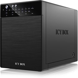 Rack RAIDSONIC Icy Box IB-RD3640SU3, HDD, Extern, 3.5", eSATA, USB 3.0, Negru